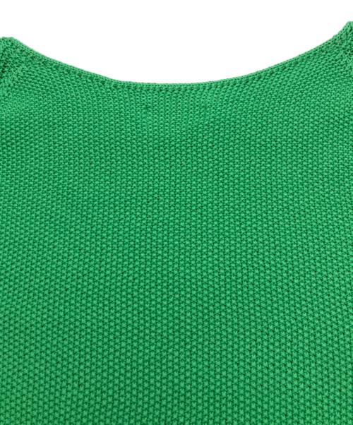 BALLSEY（ボールジィ）BALLSEY (ボールジィ) モスステッチ Vネックプルオーバー グリーン サイズ:Sの古着・服飾アイテム