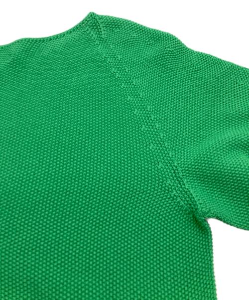 BALLSEY（ボールジィ）BALLSEY (ボールジィ) モスステッチ Vネックプルオーバー グリーン サイズ:Sの古着・服飾アイテム
