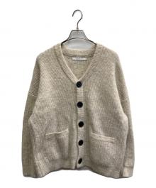 VICTIM（ヴィクティム）の古着「MOHAIR BIG CARDIGAN / モヘアウール カーディガン」｜ベージュ