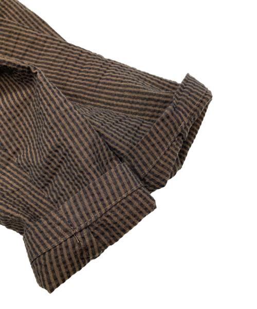 giannetto（ジャンネット）giannetto (ジャンネット) シアサッカー ダブルジャケット ブラウン サイズ:SIZE44の古着・服飾アイテム