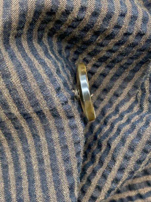 giannetto（ジャンネット）giannetto (ジャンネット) シアサッカー ダブルジャケット ブラウン サイズ:SIZE44の古着・服飾アイテム