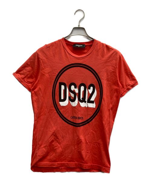 DSQUARED2（ディースクエアード）DSQUARED2 (ディースクエアード) Tシャツ レッド サイズ:XSの古着・服飾アイテム