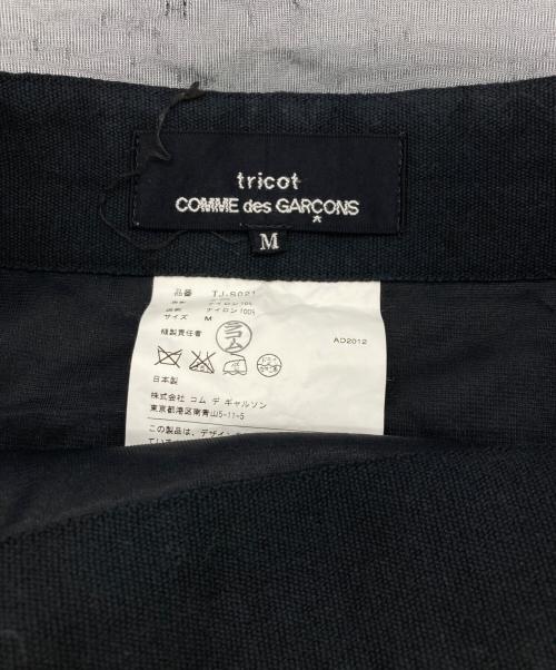 tricot COMME des GARCONS（トリココムデギャルソン）tricot COMME des GARCONS (トリココムデギャルソン) 裏地レース ウール ミドル スカート【AD2012】 グレー サイズ:Mの古着・服飾アイテム