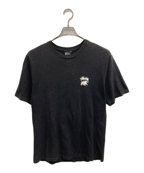 stussy（ステューシー）stussy (ステューシー) プリントTシャツ ブラック サイズ:Lの古着・服飾アイテム