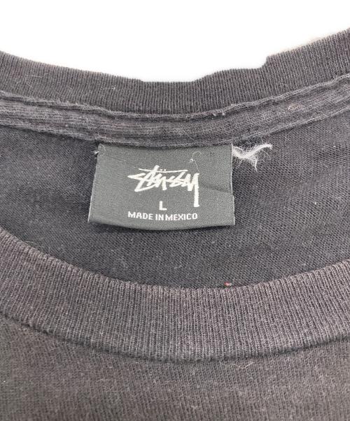 stussy（ステューシー）stussy (ステューシー) プリントTシャツ ブラック サイズ:Lの古着・服飾アイテム