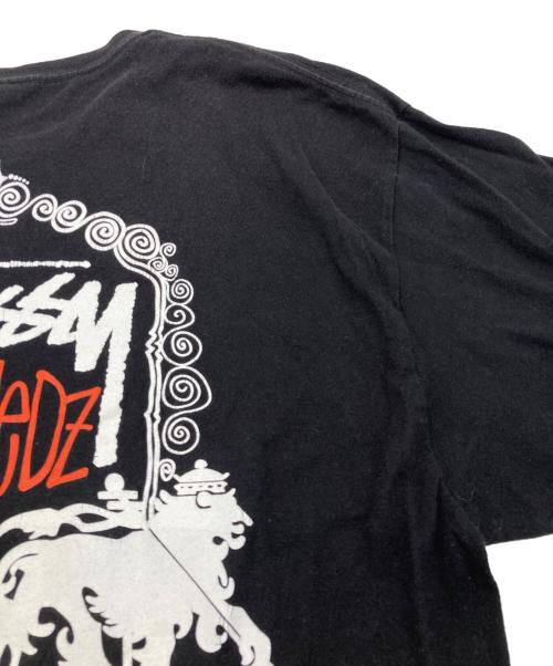 stussy（ステューシー）stussy (ステューシー) プリントTシャツ ブラック サイズ:Lの古着・服飾アイテム