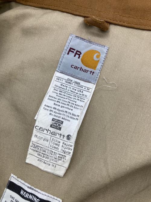 CarHartt（カーハート）CarHartt (カーハート) FR Bomber jacket ブラウン サイズ:XLの古着・服飾アイテム