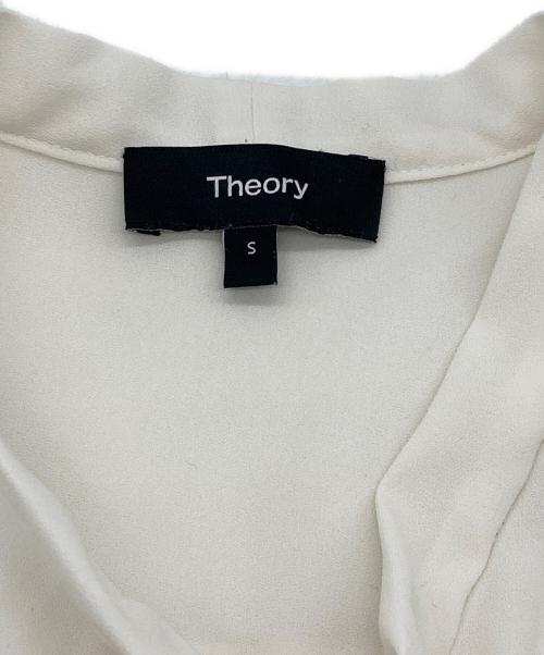 theory（セオリー）theory (セオリー) ボウタイブラウス ホワイト サイズ:Sの古着・服飾アイテム