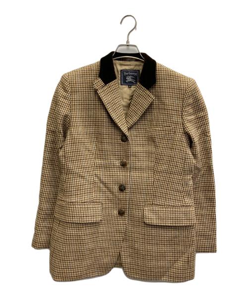 Burberry's（バーバリー）Burberry's (バーバリー) 千鳥格子柄ジャケット ブラウン サイズ:Lの古着・服飾アイテム