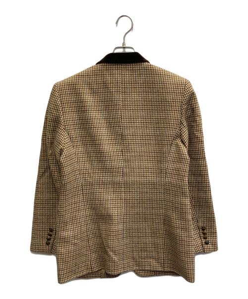 Burberry's（バーバリー）Burberry's (バーバリー) 千鳥格子柄ジャケット ブラウン サイズ:Lの古着・服飾アイテム