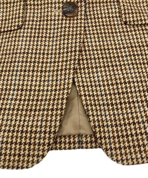 Burberry's（バーバリー）Burberry's (バーバリー) 千鳥格子柄ジャケット ブラウン サイズ:Lの古着・服飾アイテム