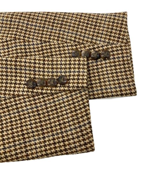 Burberry's（バーバリー）Burberry's (バーバリー) 千鳥格子柄ジャケット ブラウン サイズ:Lの古着・服飾アイテム