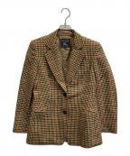 Burberry'sバーバリーズ）の古着「千鳥格子テーラードジャケット」｜ブラウン