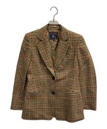 Burberry's（バーバリーズ）の古着「千鳥格子テーラードジャケット」｜ブラウン