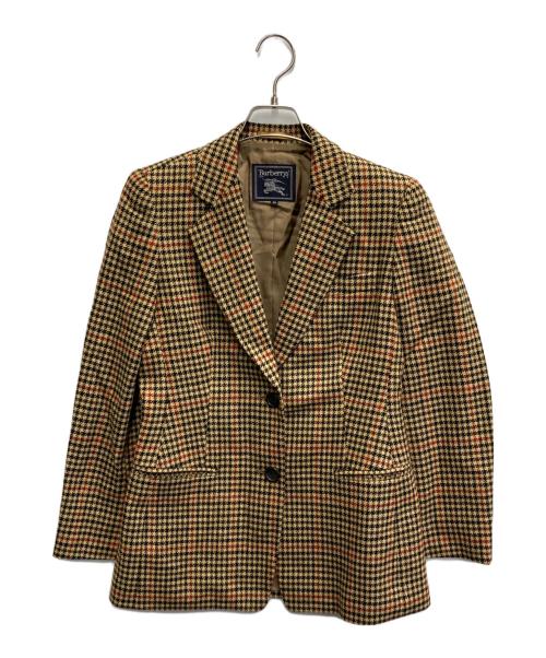 Burberry's（バーバリーズ）Burberry's (バーバリーズ) 千鳥格子テーラードジャケット ブラウン サイズ:Mの古着・服飾アイテム