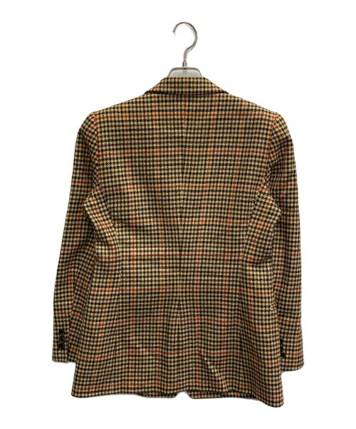 Burberry's（バーバリーズ）Burberry's (バーバリーズ) 千鳥格子テーラードジャケット ブラウン サイズ:Mの古着・服飾アイテム
