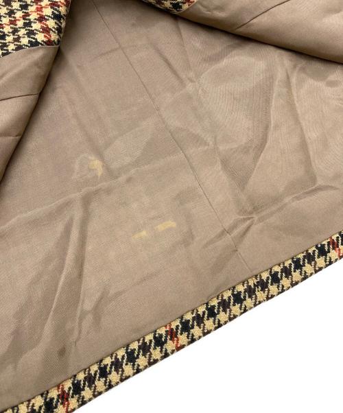 Burberry's（バーバリーズ）Burberry's (バーバリーズ) 千鳥格子テーラードジャケット ブラウン サイズ:Mの古着・服飾アイテム