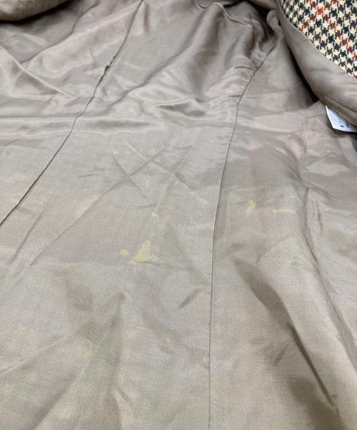 Burberry's（バーバリーズ）Burberry's (バーバリーズ) 千鳥格子テーラードジャケット ブラウン サイズ:Mの古着・服飾アイテム