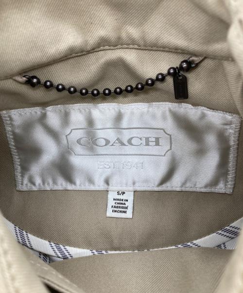COACH（コーチ）COACH (コーチ) トレンチコート ベージュ サイズ:Sの古着・服飾アイテム
