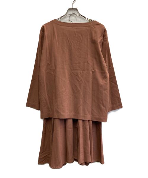 plantation（プランテーション）plantation (プランテーション) ISSEY MIYAKE (イッセイミヤケ) セットアップ ブラウン サイズ:Mの古着・服飾アイテム