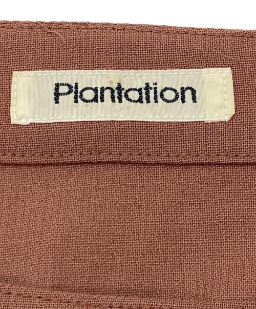 plantation（プランテーション）plantation (プランテーション) ISSEY MIYAKE (イッセイミヤケ) セットアップ ブラウン サイズ:Mの古着・服飾アイテム