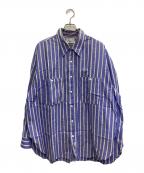 Marvine Pontiak Shirt Makersマーヴィンポンティアックシャツメイカーズ）の古着「長袖シャツ」｜ブルー