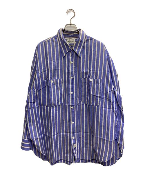 Marvine Pontiak Shirt Makers（マーヴィンポンティアックシャツメイカーズ）Marvine Pontiak Shirt Makers (マーヴィンポンティアックシャツメイカーズ) 長袖シャツ ブルー サイズ:FREEの古着・服飾アイテム