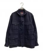 INVERTEREインバーティア）の古着「FOUR POCKET TWEED JACEKT」｜ネイビー