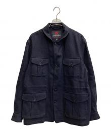 INVERTERE（インバーティア）の古着「FOUR POCKET TWEED JACEKT」｜ネイビー