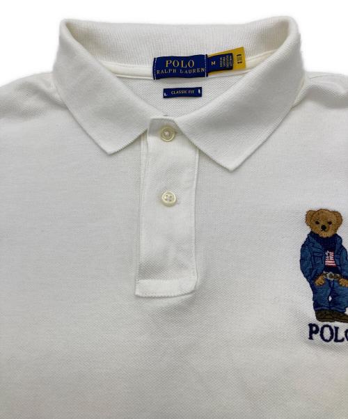 POLO RALPH LAUREN（ポロ・ラルフローレン）POLO RALPH LAUREN (ポロ・ラルフローレン) ベアポロシャツ/現行タグ ホワイト サイズ:Mの古着・服飾アイテム