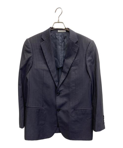GIORGIO ARMANI（ジョルジョアルマーニ）GIORGIO ARMANI (ジョルジョアルマーニ) TREND 3P セットアップスーツ ネイビー サイズ:46の古着・服飾アイテム