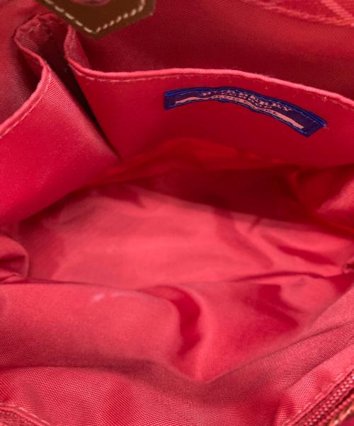 BURBERRY BLUE LABEL（バーバリー ブルー レーベル）BURBERRY BLUE LABEL (バーバリー ブルー レーベル) ノバチェック ミニハンドバッグ レッドの古着・服飾アイテム