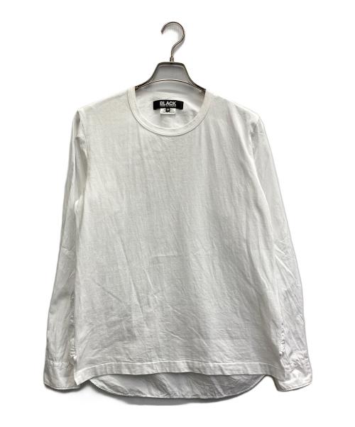 BLACK COMME des GARCONS（ブラックコムデギャルソン）BLACK COMME des GARCONS (ブラックコムデギャルソン) AD2020 ドッキングロングスリーブTEE ホワイト サイズ:Mの古着・服飾アイテム