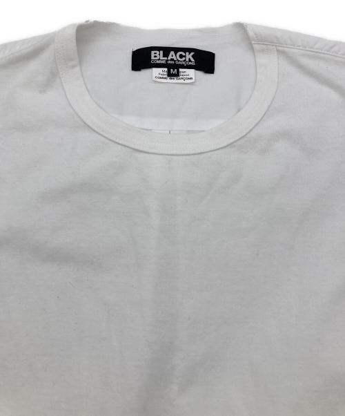 BLACK COMME des GARCONS（ブラックコムデギャルソン）BLACK COMME des GARCONS (ブラックコムデギャルソン) AD2020 ドッキングロングスリーブTEE ホワイト サイズ:Mの古着・服飾アイテム