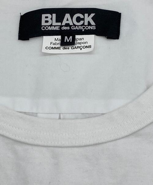 BLACK COMME des GARCONS（ブラックコムデギャルソン）BLACK COMME des GARCONS (ブラックコムデギャルソン) AD2020 ドッキングロングスリーブTEE ホワイト サイズ:Mの古着・服飾アイテム