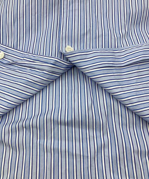 COMME des GARCONS SHIRT（コムデギャルソンシャツ）COMME des GARCONS SHIRT (コムデギャルソンシャツ) 切替ストライプシャツ ブルー サイズ:Sの古着・服飾アイテム