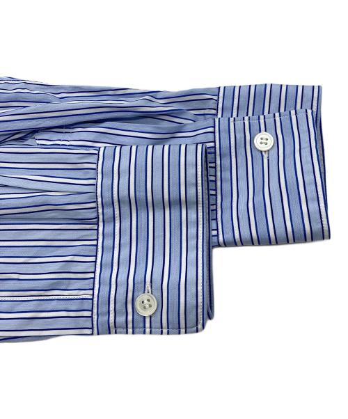 COMME des GARCONS SHIRT（コムデギャルソンシャツ）COMME des GARCONS SHIRT (コムデギャルソンシャツ) 切替ストライプシャツ ブルー サイズ:Sの古着・服飾アイテム