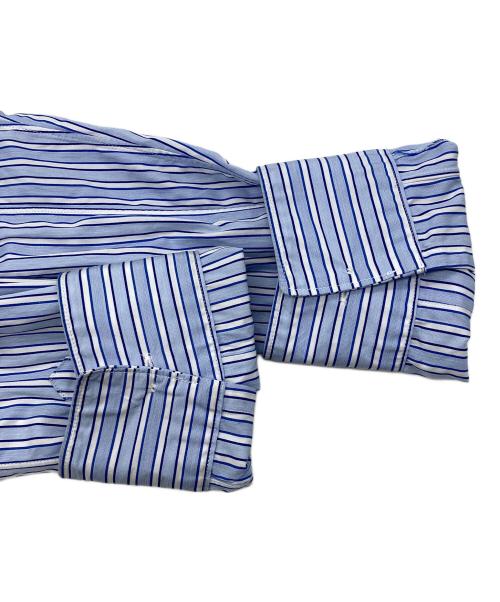 COMME des GARCONS SHIRT（コムデギャルソンシャツ）COMME des GARCONS SHIRT (コムデギャルソンシャツ) 切替ストライプシャツ ブルー サイズ:Sの古着・服飾アイテム