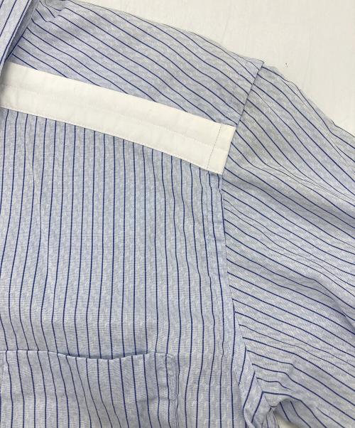 COMME des GARCONS HOMME DEUX（コムデギャルソン オム ドゥ）COMME des GARCONS HOMME DEUX (コムデギャルソン オム ドゥ) AD2020ストライプシャツ ブルー サイズ:Sの古着・服飾アイテム