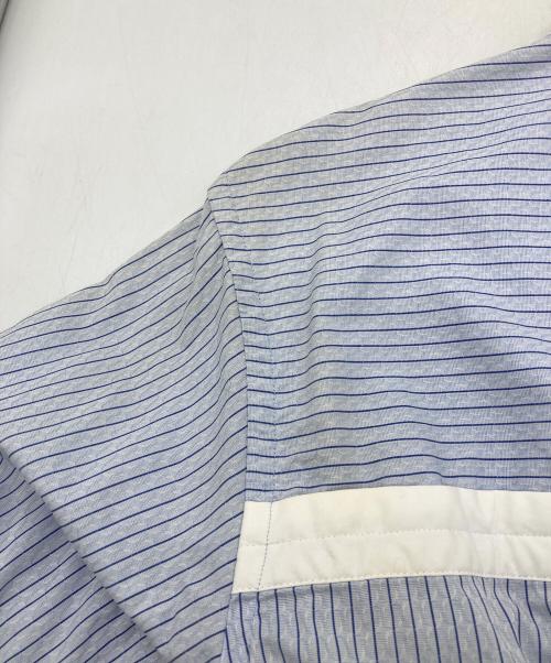 COMME des GARCONS HOMME DEUX（コムデギャルソン オム ドゥ）COMME des GARCONS HOMME DEUX (コムデギャルソン オム ドゥ) AD2020ストライプシャツ ブルー サイズ:Sの古着・服飾アイテム