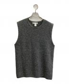 COMME des GARCONS SHIRTコムデギャルソンシャツ）の古着「fully fashioned knit gauge 7 milled finished ニットベスト」｜グレー