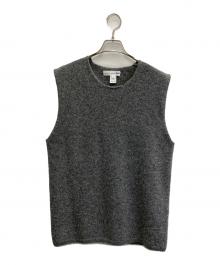 COMME des GARCONS SHIRT（コムデギャルソンシャツ）の古着「fully fashioned knit gauge 7 milled finished ニットベスト」｜グレー