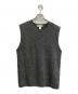 COMME des GARCONS SHIRT（コムデギャルソンシャツ）の古着「fully fashioned knit gauge 7 milled finished ニットベスト」｜グレー
