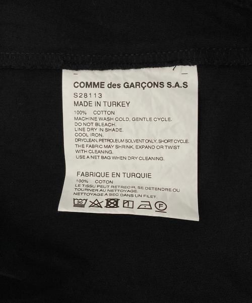 COMME des GARCONS SHIRT（コムデギャルソンシャツ）COMME des GARCONS SHIRT (コムデギャルソンシャツ) Cotton Jersey Plain半袖パーカー ブラック サイズ:Lの古着・服飾アイテム