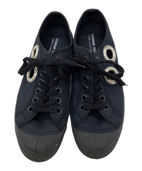 COMME des GARCONS HOMME DEUX（コムデギャルソン オム ドゥ）COMME des GARCONS HOMME DEUX (コムデギャルソン オム ドゥ) NOVESTA (ノベスタ) キャンバス ローカットスニーカー ネイビー サイズ:不明の古着・服飾アイテム