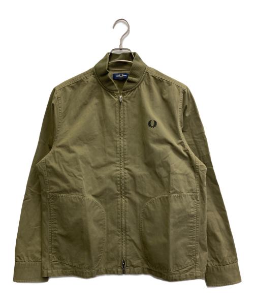 FRED PERRY（フレッドペリー）FRED PERRY (フレッドペリー) Zip Bomber Overshirt オリーブ サイズ:Mの古着・服飾アイテム