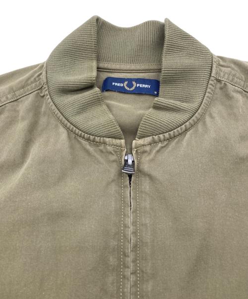 FRED PERRY（フレッドペリー）FRED PERRY (フレッドペリー) Zip Bomber Overshirt オリーブ サイズ:Mの古着・服飾アイテム