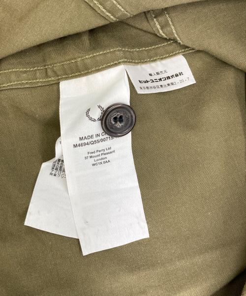 FRED PERRY（フレッドペリー）FRED PERRY (フレッドペリー) Zip Bomber Overshirt オリーブ サイズ:Mの古着・服飾アイテム