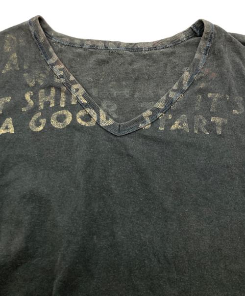 Maison Margiela（メゾンマルジェラ）Maison Margiela (メゾンマルジェラ) AIDｓ TEE グレー サイズ:Lの古着・服飾アイテム