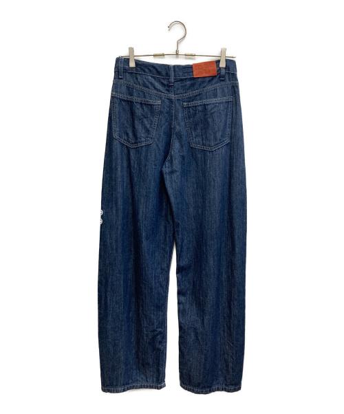 ZARA（ザラ）ZARA (ザラ) Champion (チャンピオン) ワイドデニムパンツ インディゴ サイズ:13-14の古着・服飾アイテム
